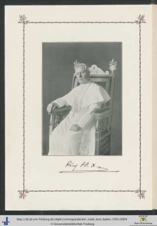 Illustration: Papst Pius X.