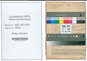 Entnazifizierung Heinrich Buse , geb. 16.02.1906 (Lehrer)