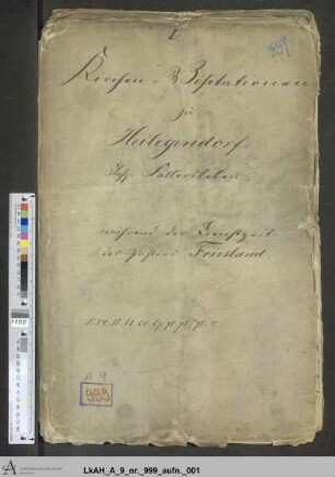 Heiligendorf: Visitationsakten