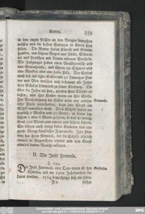 II. Die Insel Formosa.
