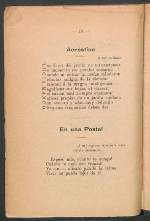 En una postal