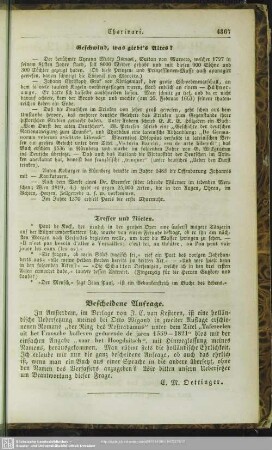 Bescheidene Anfrage