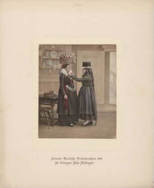 Badische Volkstracht aus "St. Georgen Amt Villingen"