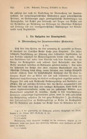 Sechstes Kapitel. Aufrechterhaltung der Sicherheit, Ordnung und Sittlichkeit im Staate
