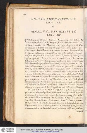 59. Fl. Val. Constantius. LIX. Rom. Imp. & 60. Gal. Val. Maimianus. LX. Rom. Imp.