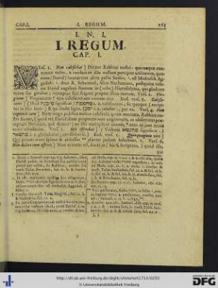 I. Regum.