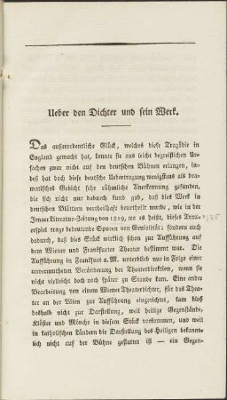 Ueber den Dichter und sein Werk.