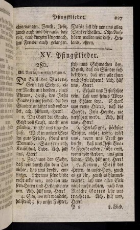 227-243, XV. Pfingstlieder.