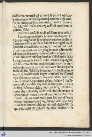 Epistola significans cuidam …
