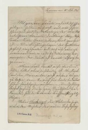 Brief von Joseph von Hormayr an Joseph Heller
