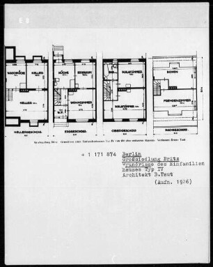 Einfamilienhaus Typ 4, Großsiedlung Britz in Berlin-Neukölln