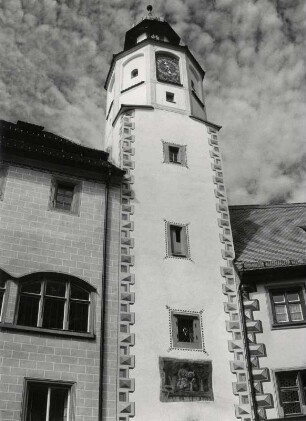 Der Pfaffenturm am Rathaus von Wangen