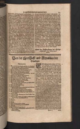 Von der Herrschafft und Republica der Venediger.