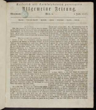 1-60, Nr. 1-15: 1.-15. Januar 1806
