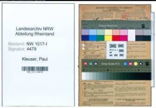 Entnazifizierung Paul Kleuser , geb. 22.09.1914 (kfm. Angestellter)