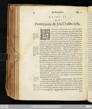 Caput. II. De Promissione de Iesu Christo facta.