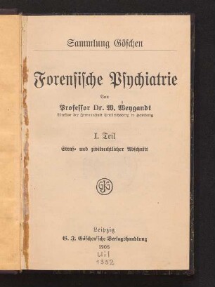 1: Straf- und zivilrechtlicher Abschnitt