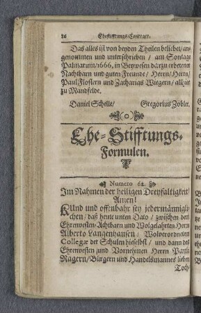 Ehe-Stifftungs-Formulen.