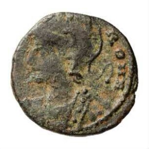 Münze, Follis, Aes 4, 333 - 337 n. Chr.