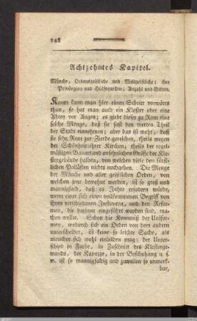 Achtzehntes Kapitel.