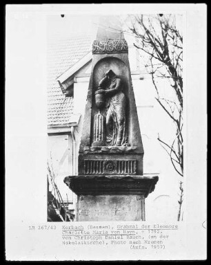 Grabmal der Elenore Charlotte Maria von Hayn