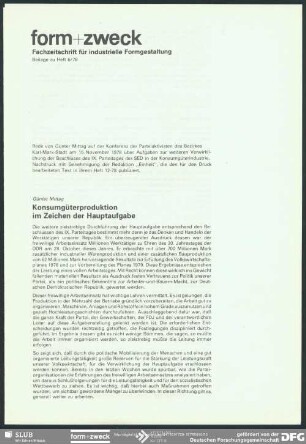 Einleger: Rede von Günter Mittag