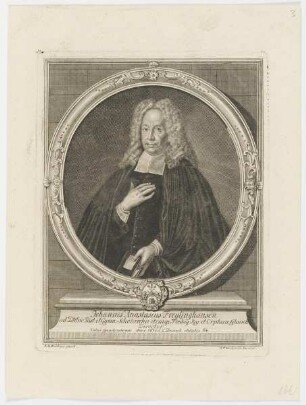 Bildnis des Johannes Anastasius Freylinghausen