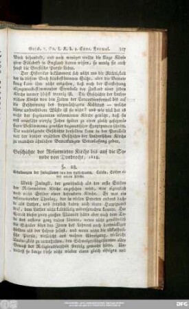 Geschichte der Reformirten Kirche bis auf die Synode von Dordrecht, 1618.