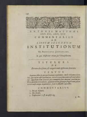 Commentarius ad librum secundum institutionum