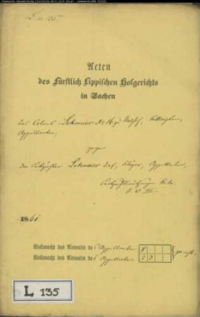 Lehmeier, Kolon Nr. 16 zu Nalhof gegen Leibzüchter Lehmeier - Kolonatsnutzungen