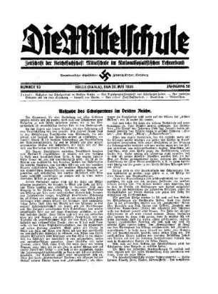 Aufgabe des Schulgartens im Dritten Reiche