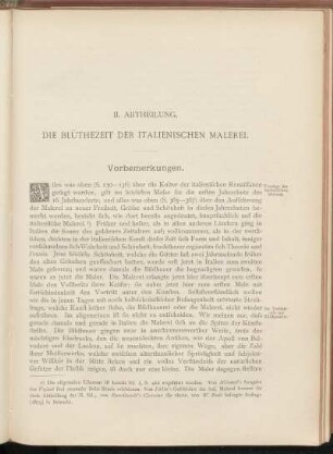Zweiter Abtheilung. Die Blüthezeit der italienischen Malerei.