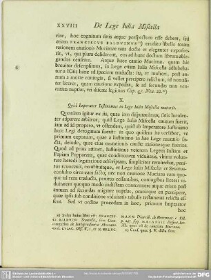 X. Quid Imperator Iustinianus in Lege Iulia Miscella mutarit