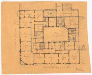 Aquarium Unter den Linden, Berlin-Mitte: Vorskizze: Grundriss