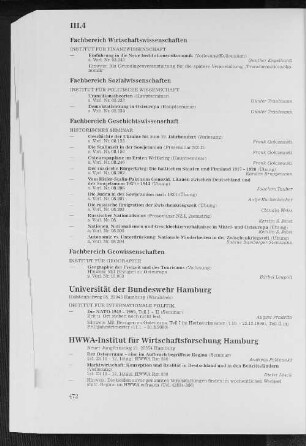 HWWA-Institut für Wirtschaftsforschung Hamburg
