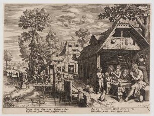Henoch mit seiner Familie bei der Mahlzeit