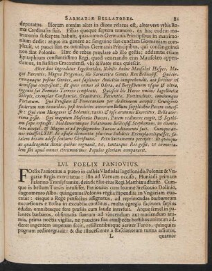 LVI. Foelix Paniovius