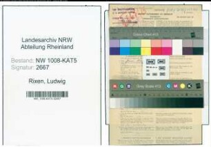 Entnazifizierung Ludwig Rixen , geb. 17.10.1894 (Kaufmann)