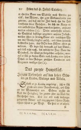 Das zweyte Hauptstück.