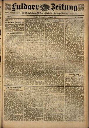 Ausgabe vom Montag, den 29. August 1898.