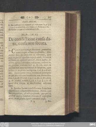 Tit. IV. (IV. 6.) De condictione causa data, causa non secuta.