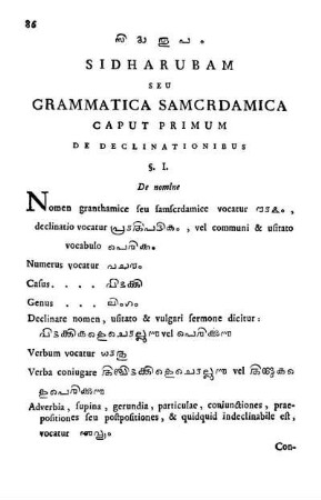 Sidharubam seu grammatica samcrdamica