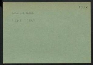 Scheu, Stephan