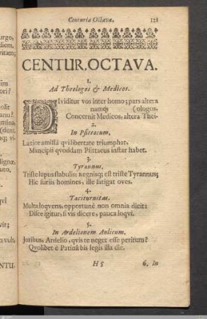 Centur. Octava.