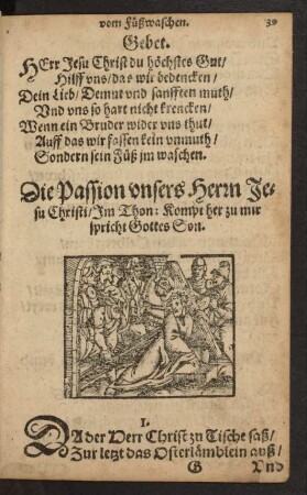 Die Passion unsers Herrn Jesu Christi ... Am Pfingstmontag ...