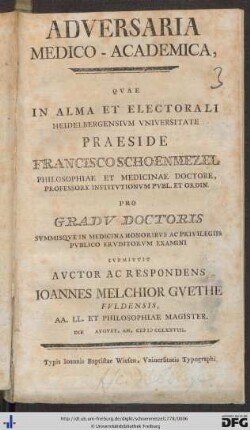 Adversaria Medico-Academica
