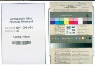 Entnazifizierung Walter Koenig , geb. 13.03.1910 (Lehrer)