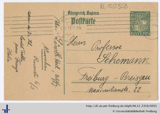 Nachlass L. Schemann (NL 12/2358)