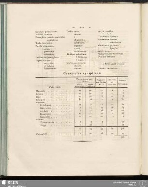 Conspectus synopticus