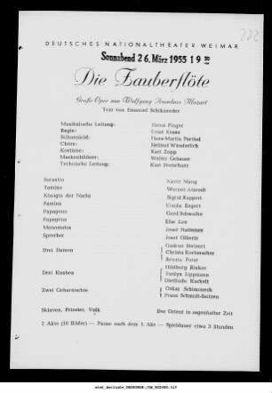 Die Zauberflöte